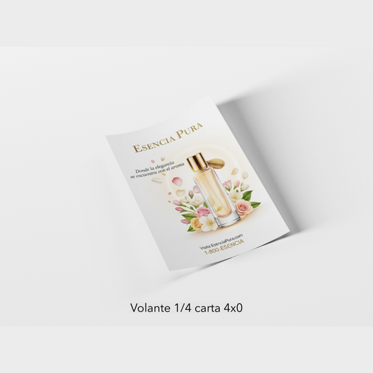 VOLANTE 1/4 DE CARTA 4X0