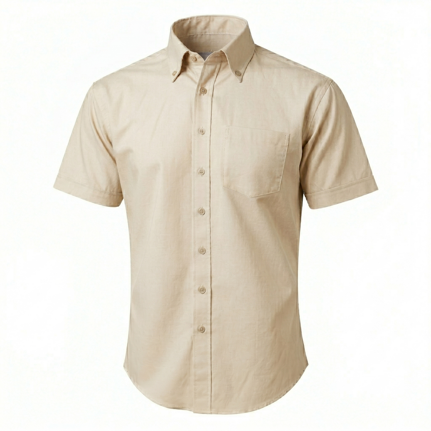 CAMISA DE GABARDINA MANGA CORTA