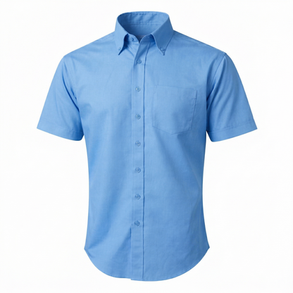 CAMISA DE GABARDINA MANGA CORTA