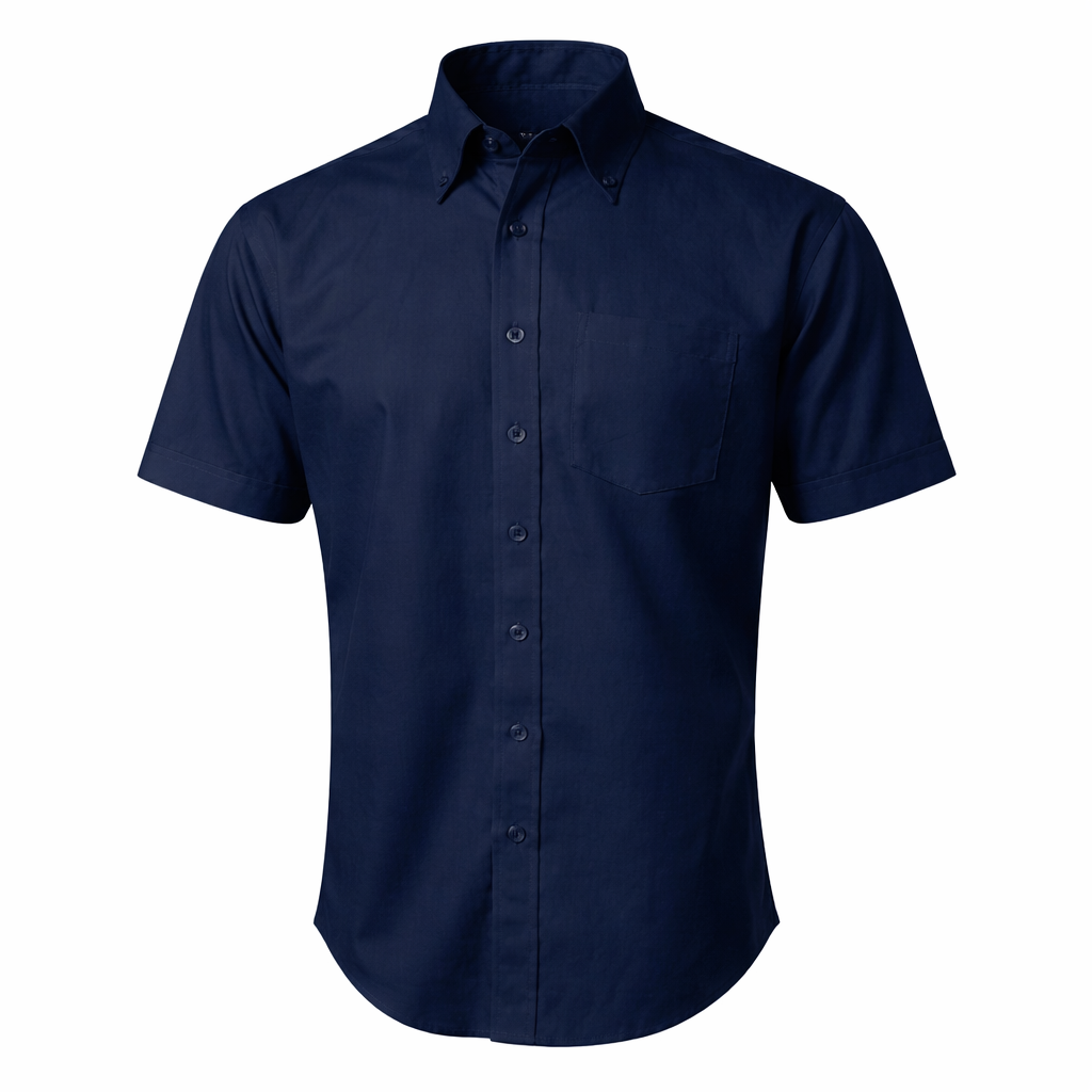 CAMISA DE GABARDINA MANGA CORTA
