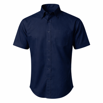 CAMISA DE GABARDINA MANGA CORTA